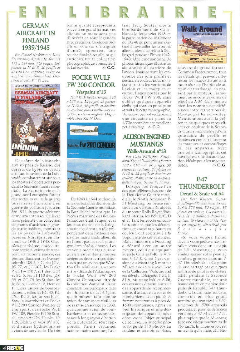 Replic 079 - F4D Skyray, FW-189 A-1, Me-410, A-3 Skywarrior